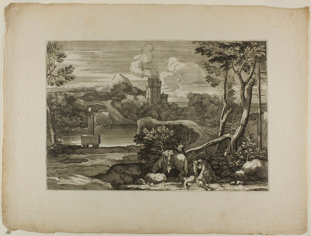 The Good Samaritan Anoints the Man Left for Dead with Oil and Water by Sébastien Bourdon
