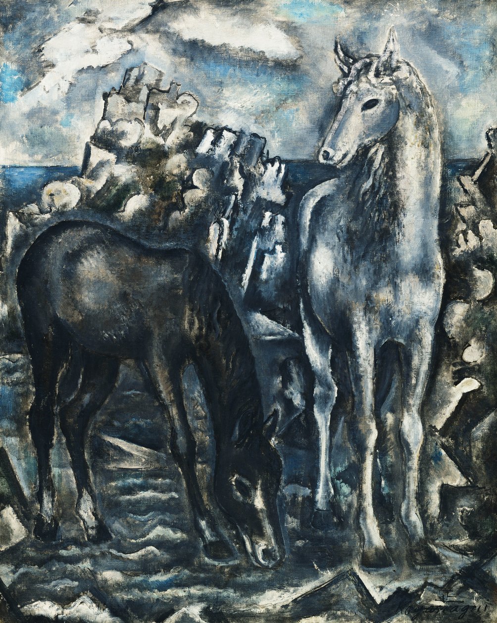 Two Horses by Sei Koyanagui