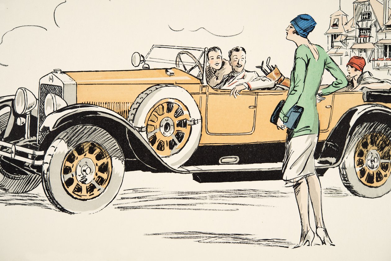 Golfing at Deauville, from White Bottoms, pub. 1927 by Sem