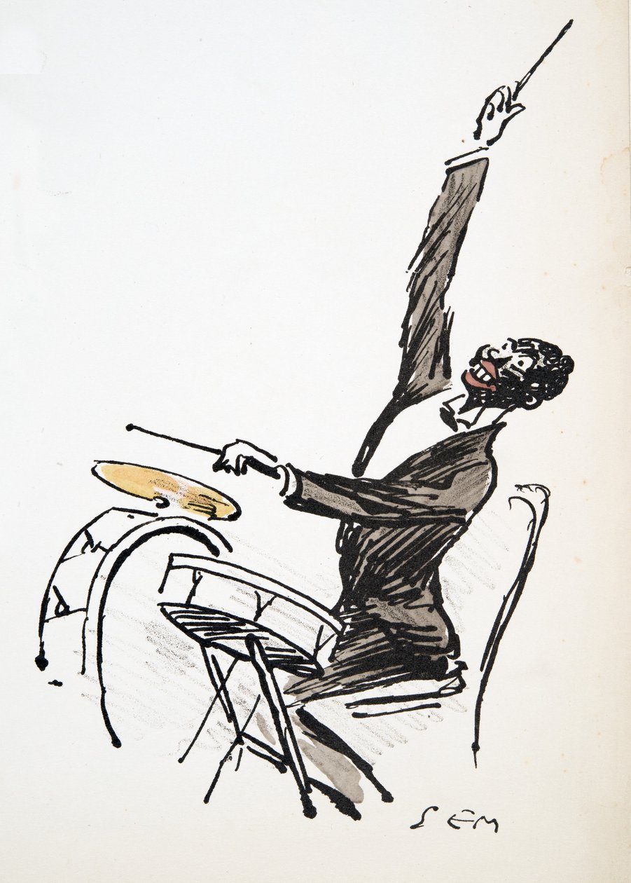 The Drummer, from White Bottoms, pub. 1927 by Sem