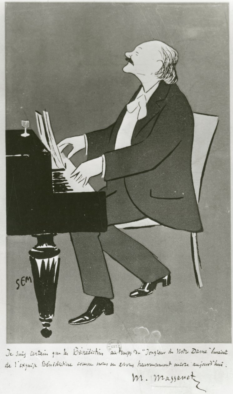 French Composer Jules Massenet Playing by Sem