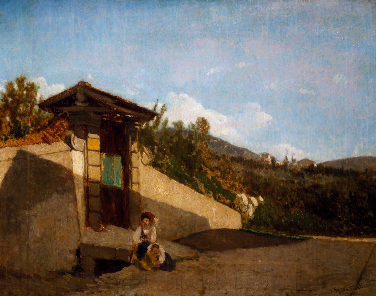 Portico of Villa Toscana, c.1861 by Serafino de Tivoli