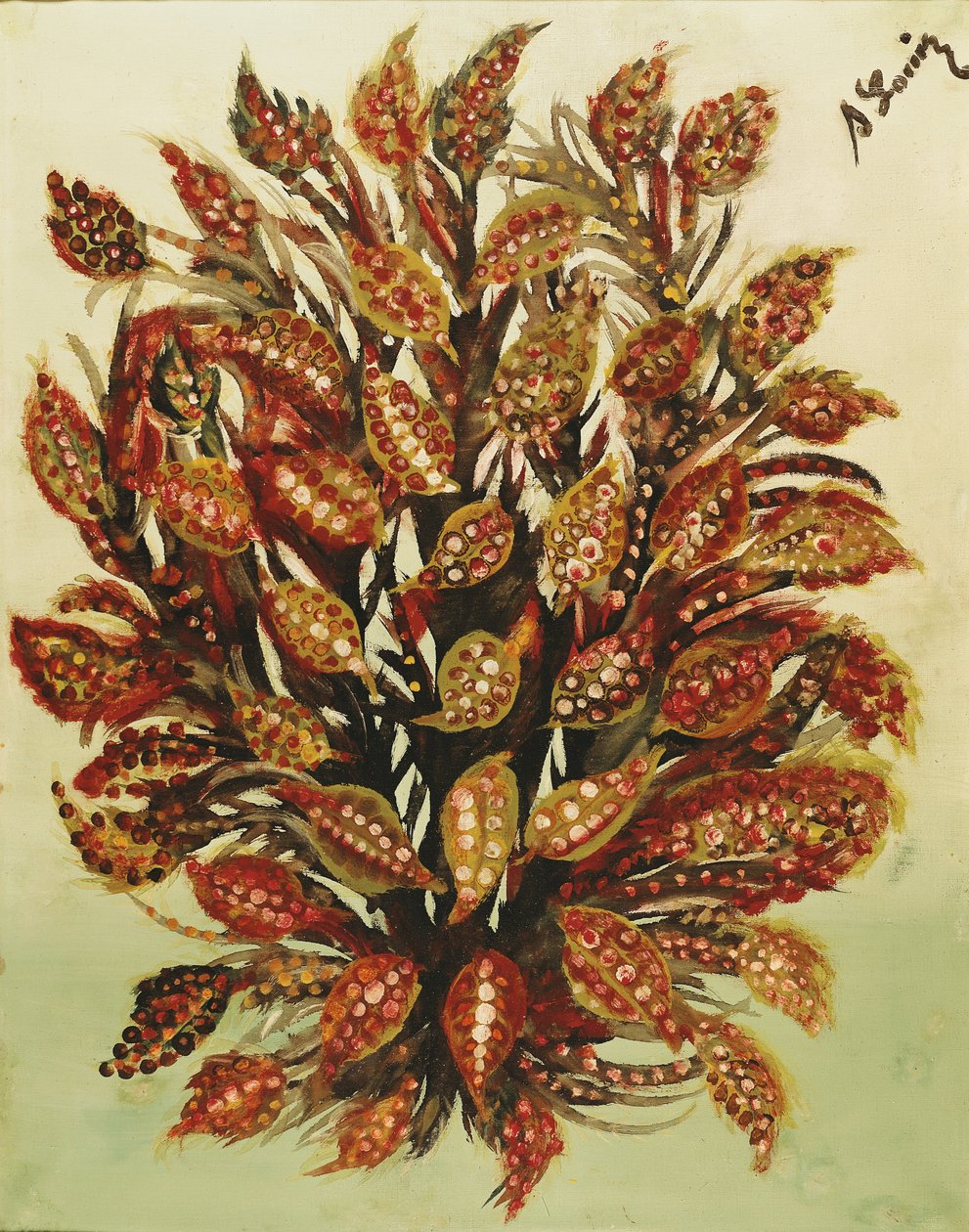 Pomegranate on a Green Background, 1930 by Seraphine Louis
