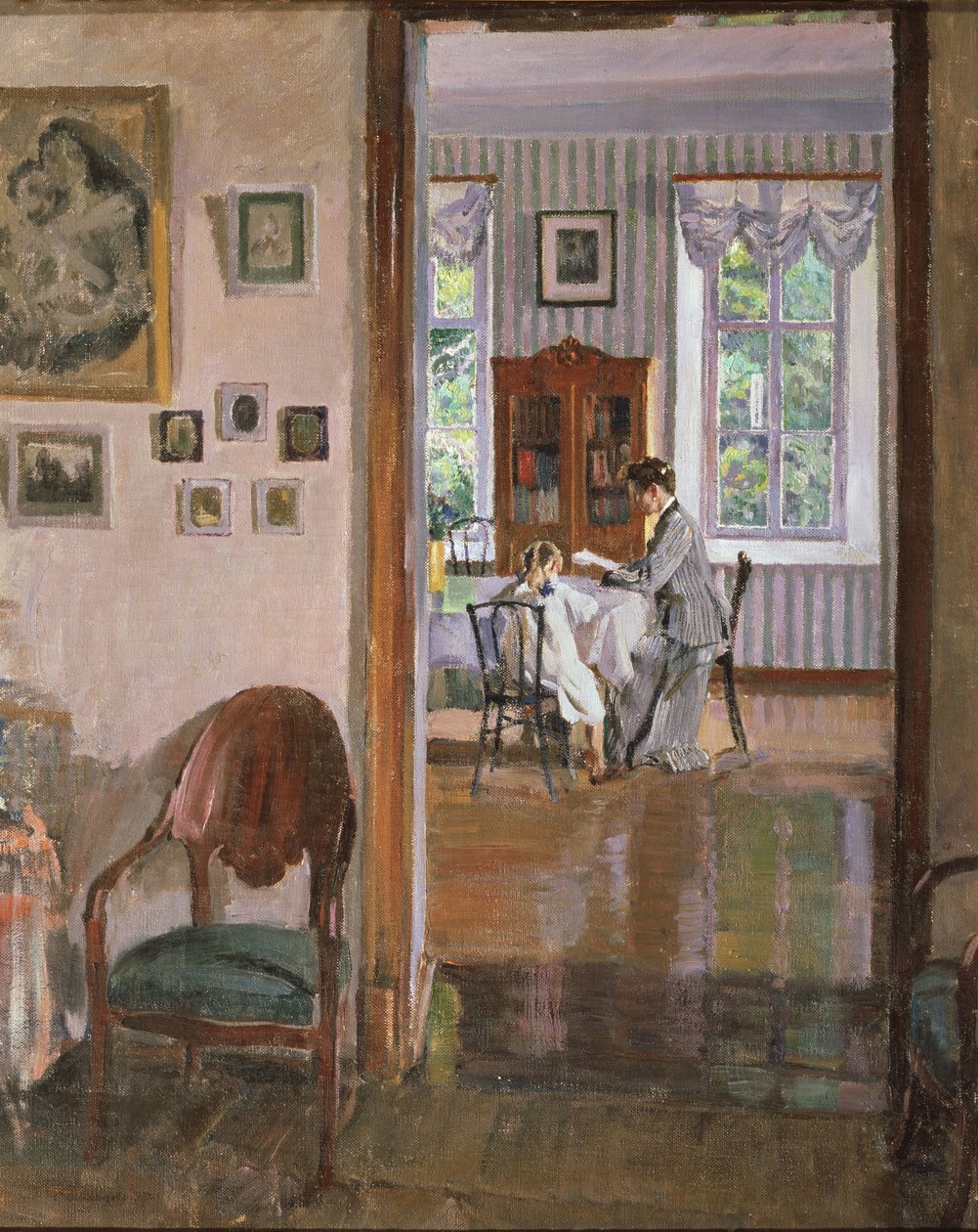 In a House, 1910 by Sergei Arsenevich Vinogradov