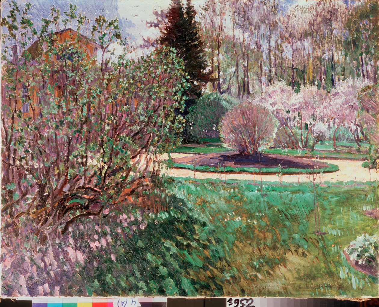 A Garden, Spring by Sergei Arsenevich Vinogradov