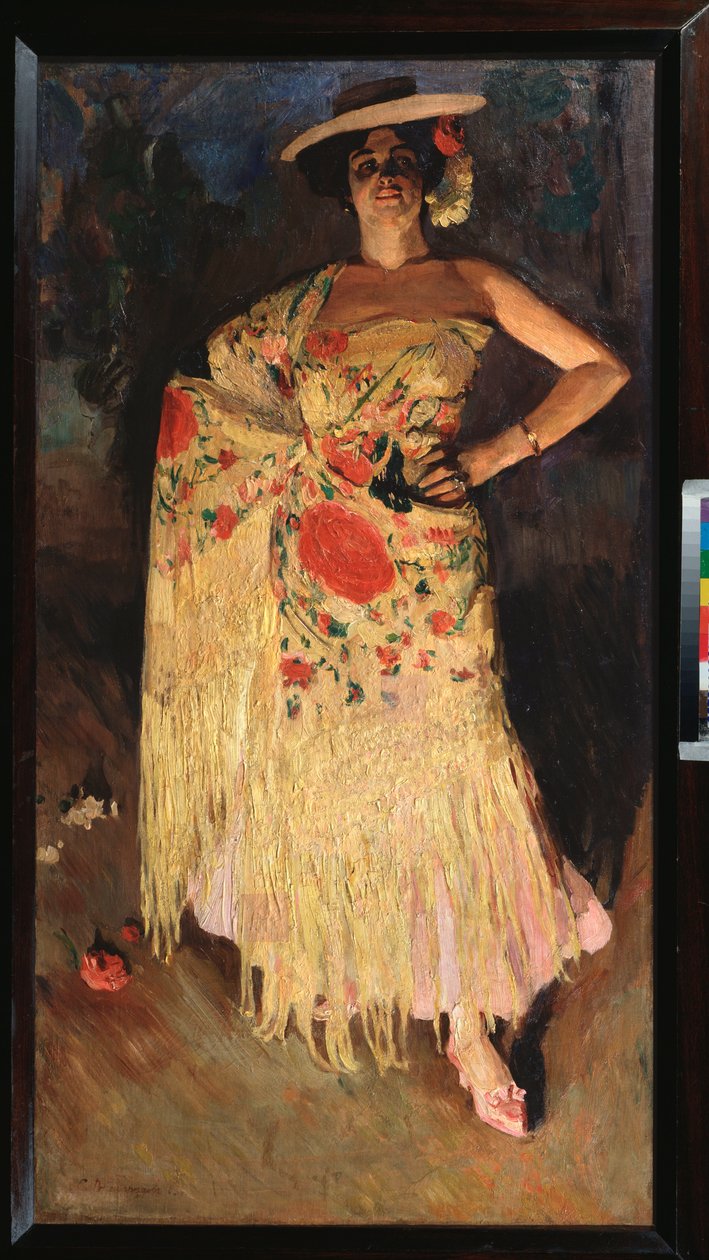 A Dancer by Sergei Arsenevich Vinogradov