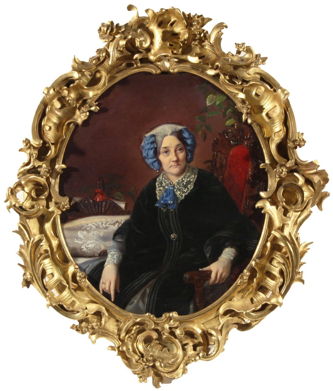 Portrait of Princess Isabella Adamovna Gagarina, nee Countess Walewska by Sergei Konstantinovich Zaryanko