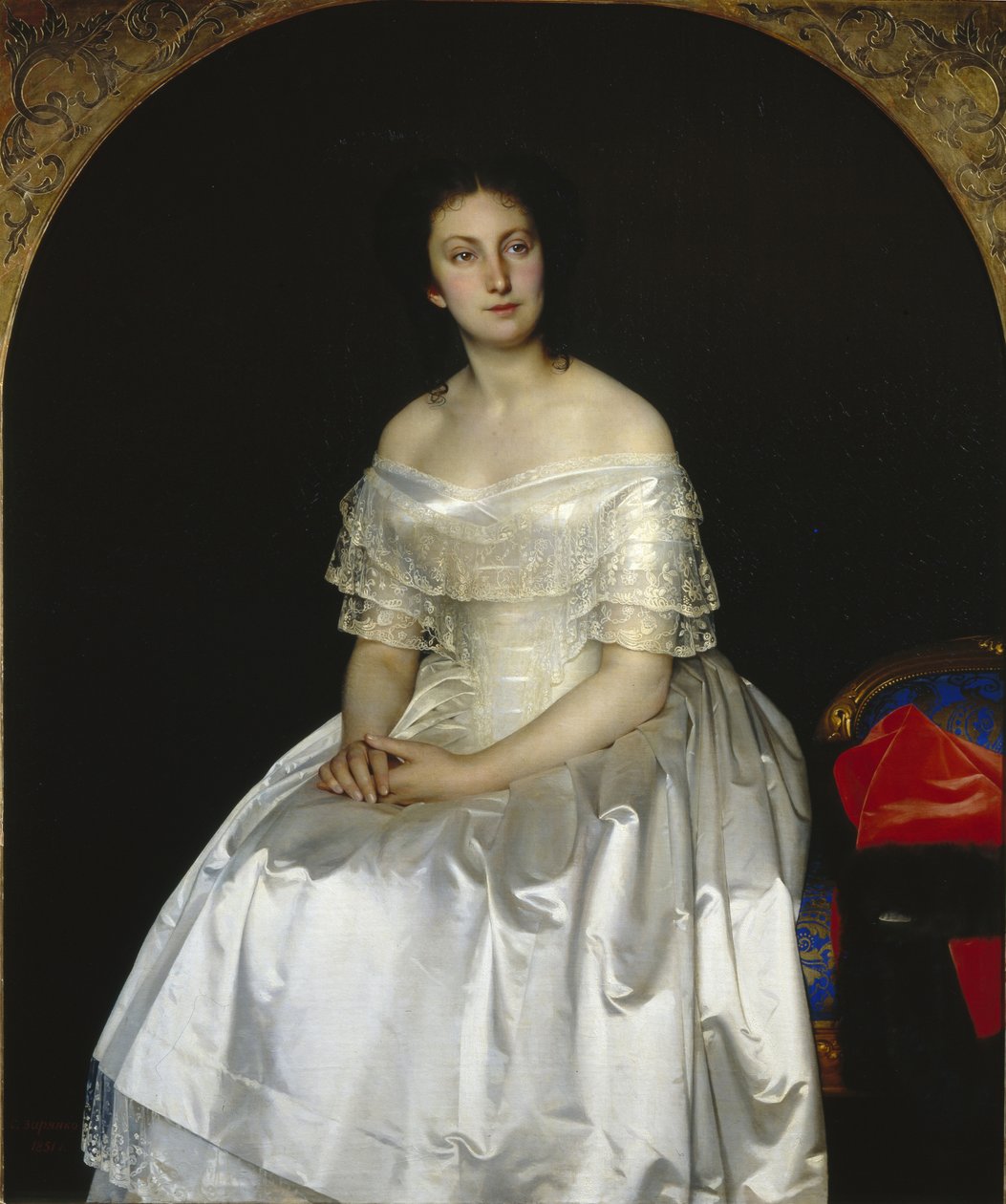 Portrait of Princess Maria Vasilyevna Vorontsova by Sergei Konstantinovich Zaryanko