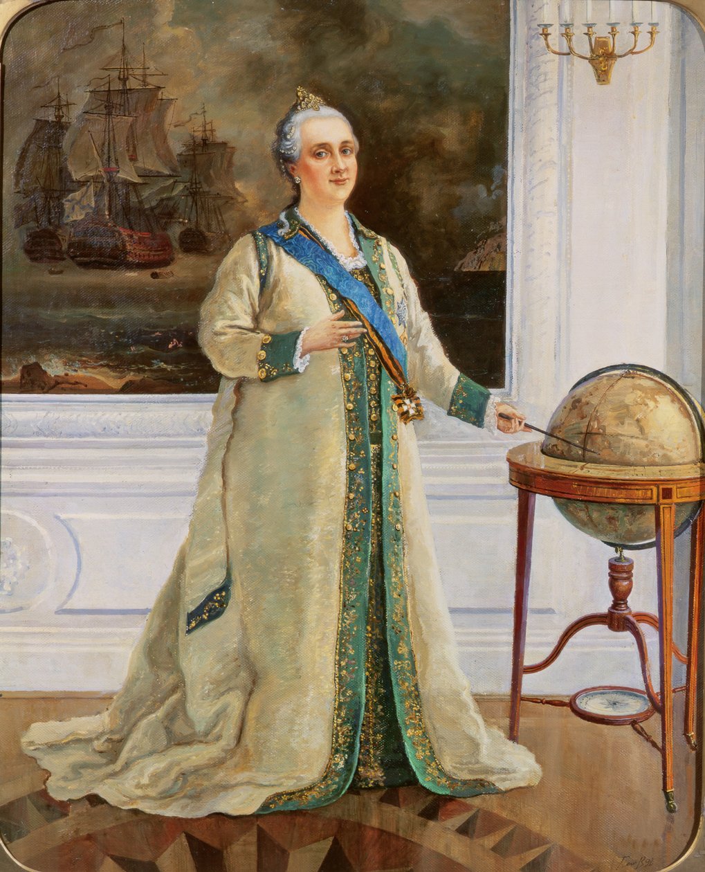 Empress Catherine II in Naval Full Dress
