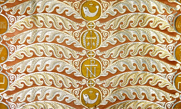 Olovyanishnikov Manufactory Gold Satin, early 20th century by Sergei Vashkov