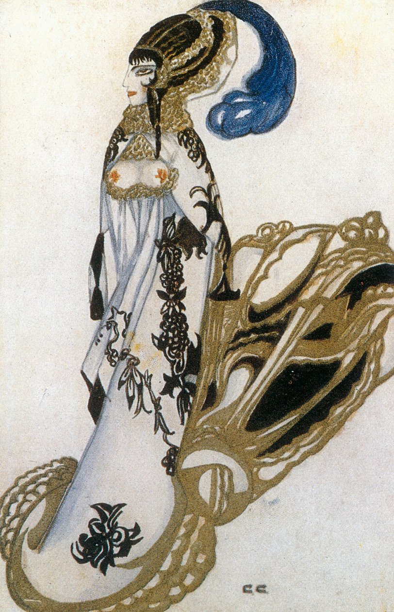 Costume Sketch for Salome by Sergei Yurevich Sudeikin