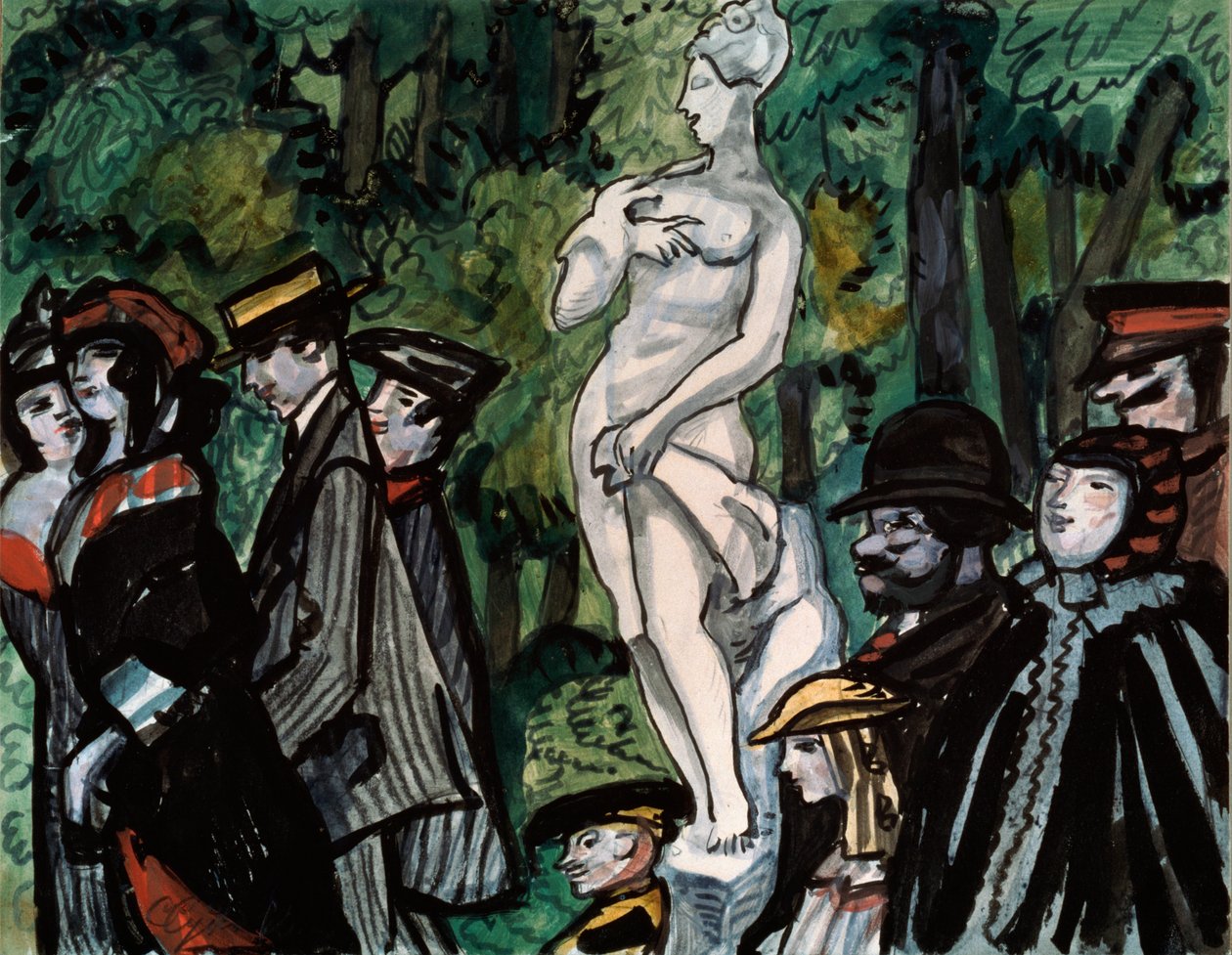 In the Summer Garden by Sergei Yurevich Sudeikin