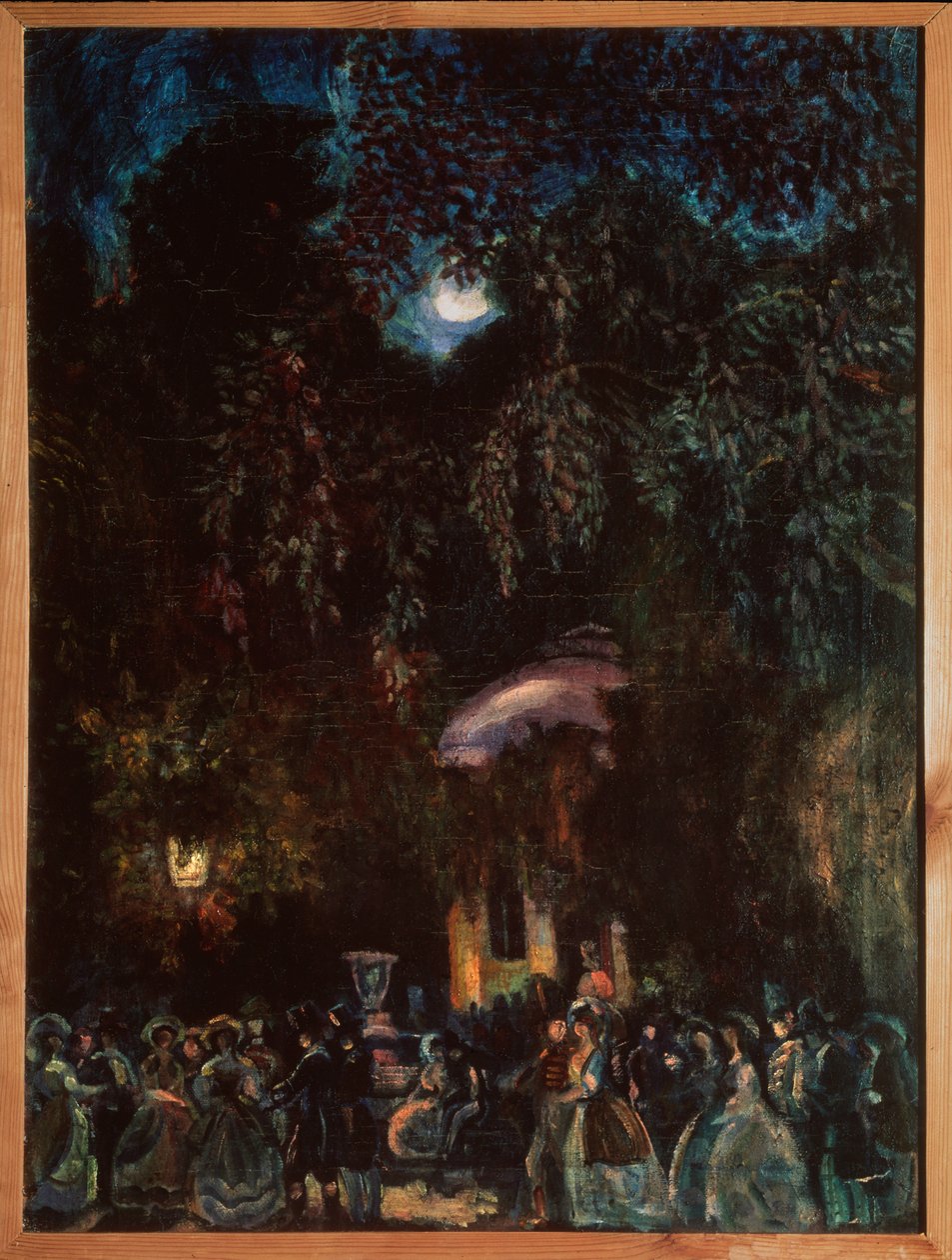 Spain. Leisure Scene, Evening Street Walk by Sergei Yurevich Sudeikin