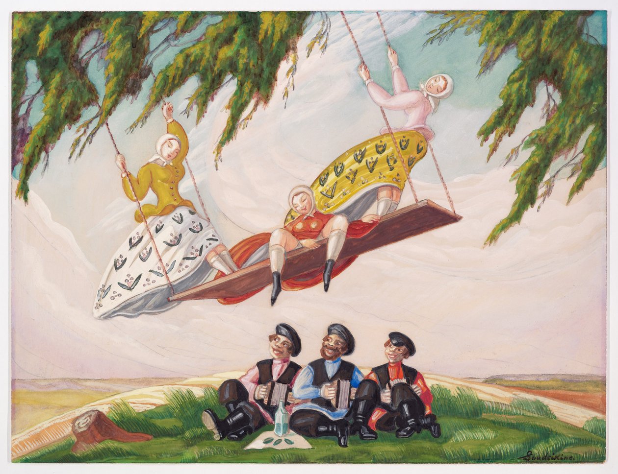 The Swing, 1920s by Sergei Yurievich Sudeykin