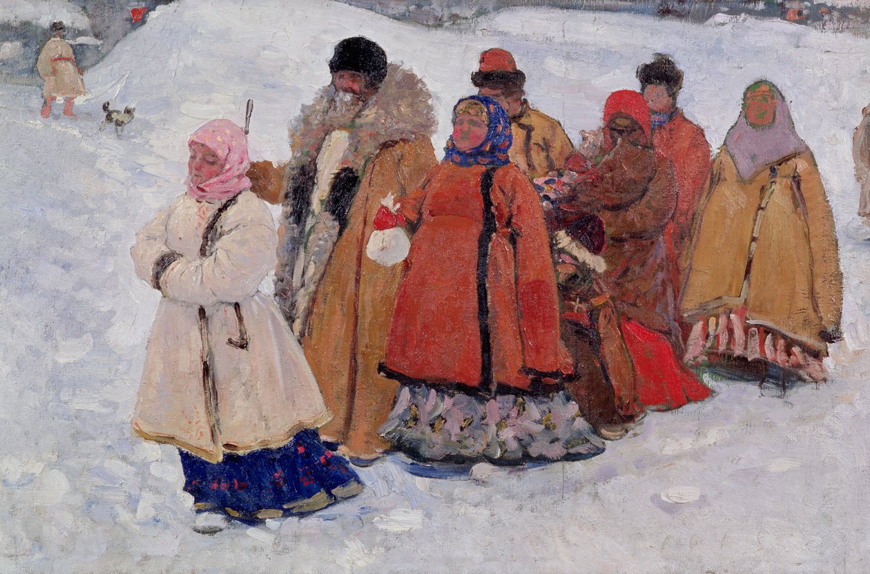 A Family, 1909 by Sergej Vasilevic Ivanov
