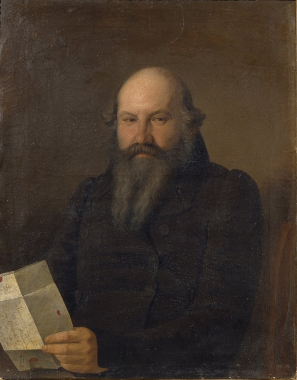 Portrait of Osip Mikhaylovich Senkov by Sergey Konstantinovich Zaryanko