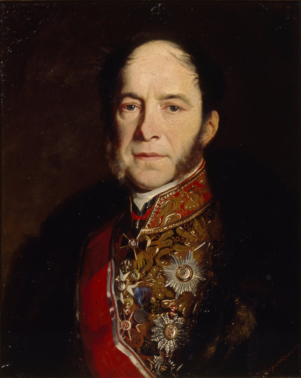 Portrait of the General admiral Kondrati Kondratievich Stoffregen by Sergey Konstantinovich Zaryanko