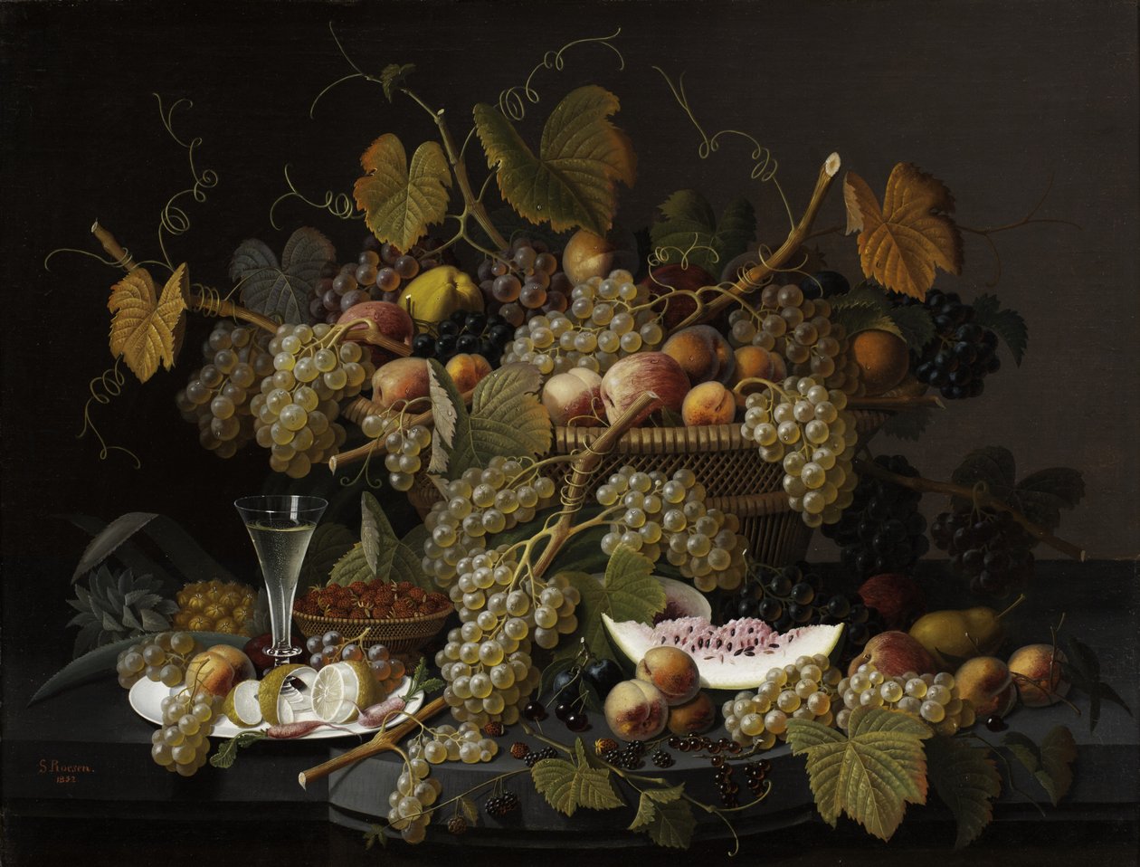 Ecstatic Fruit, 1852 by Severin Roesen