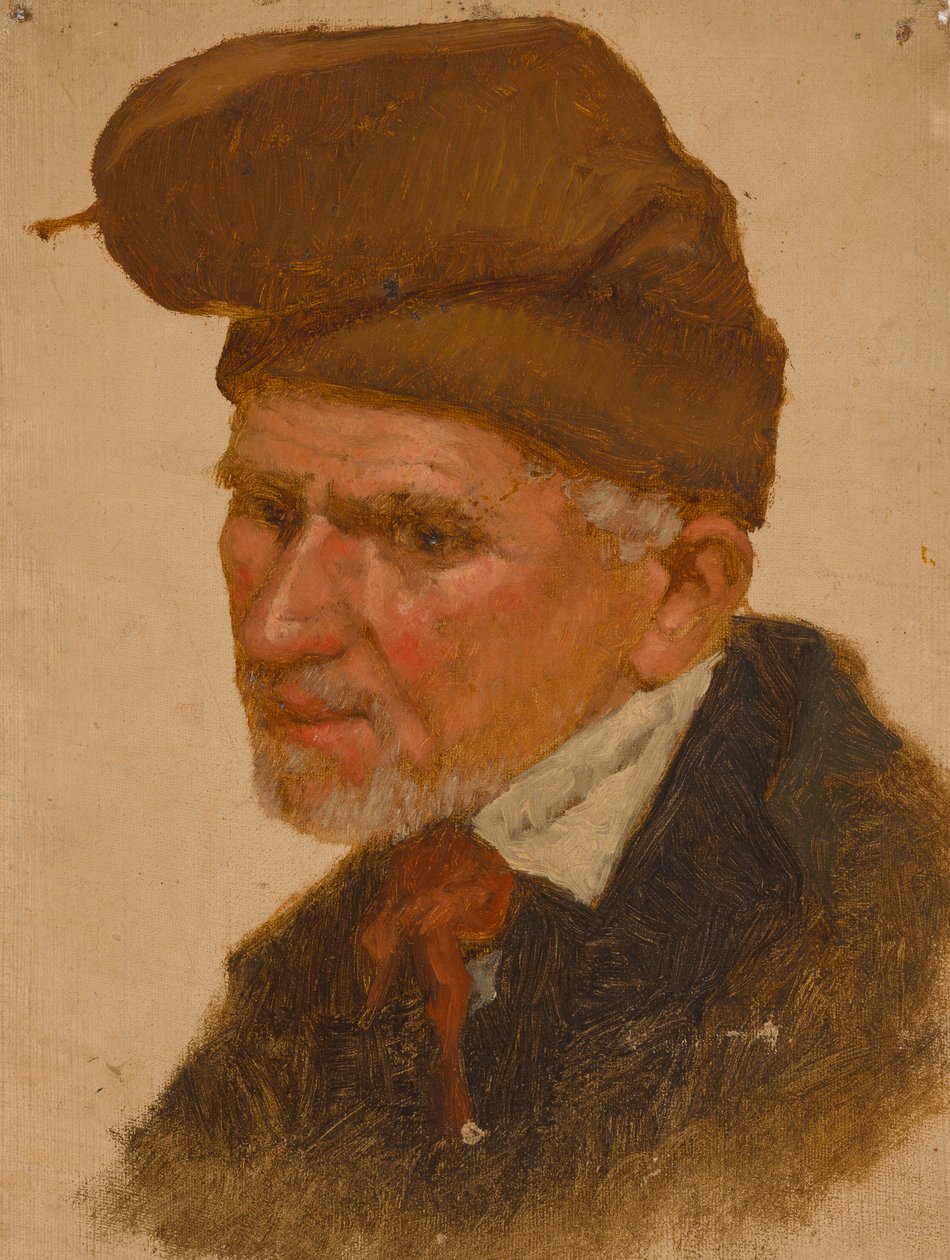 Man with a Hat by Severin Falkman