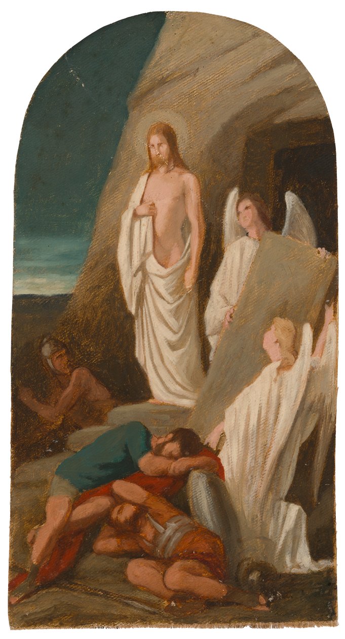 Overall Sketch for the Altarpiece of Sotkamo Church, Resurrection of Christ by Severin Falkman