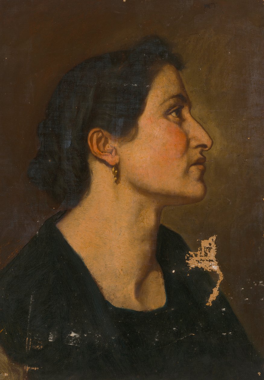 Woman in Profile by Severin Falkman