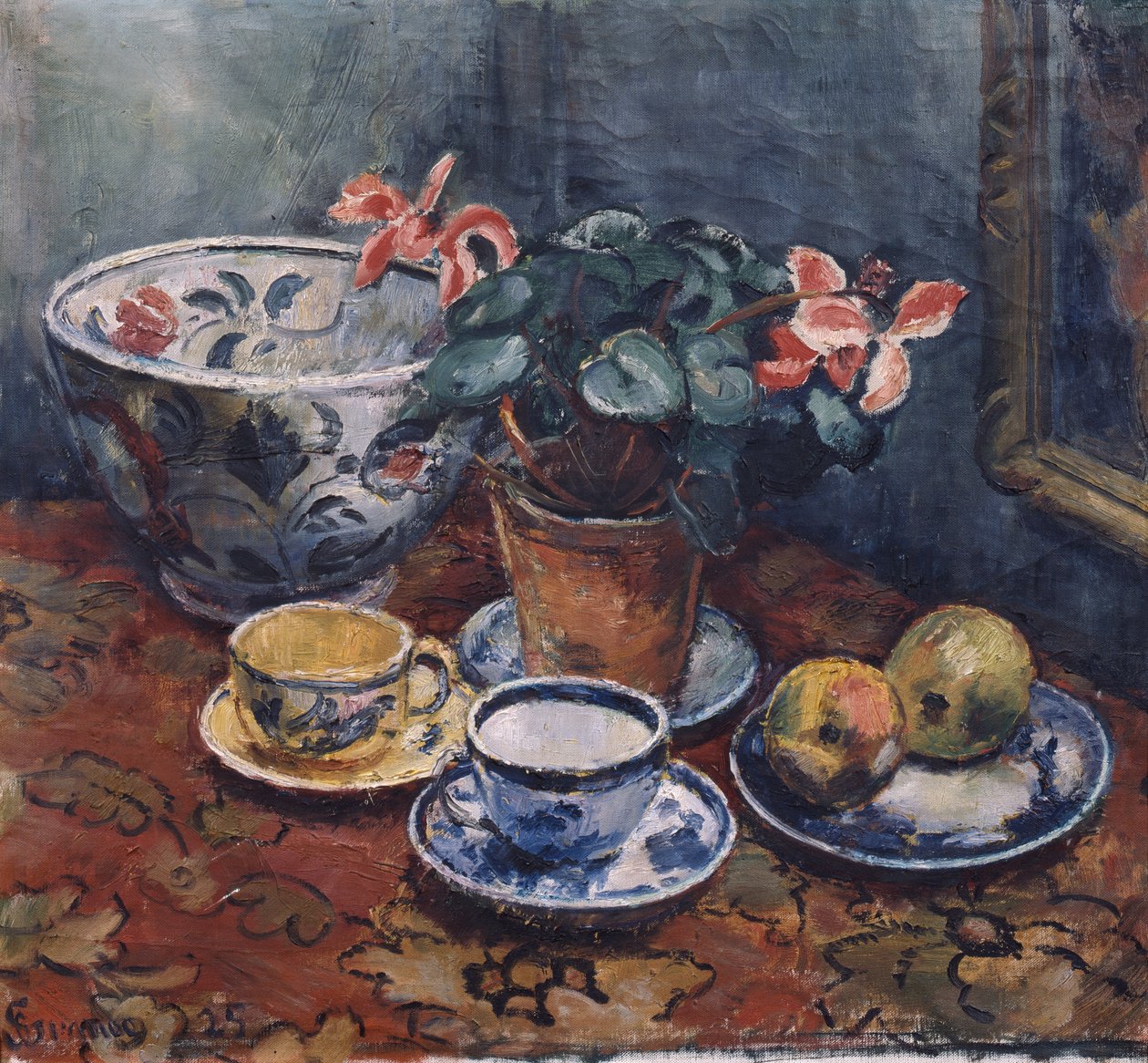Cup, Flowers and Fruit by Severin Grande