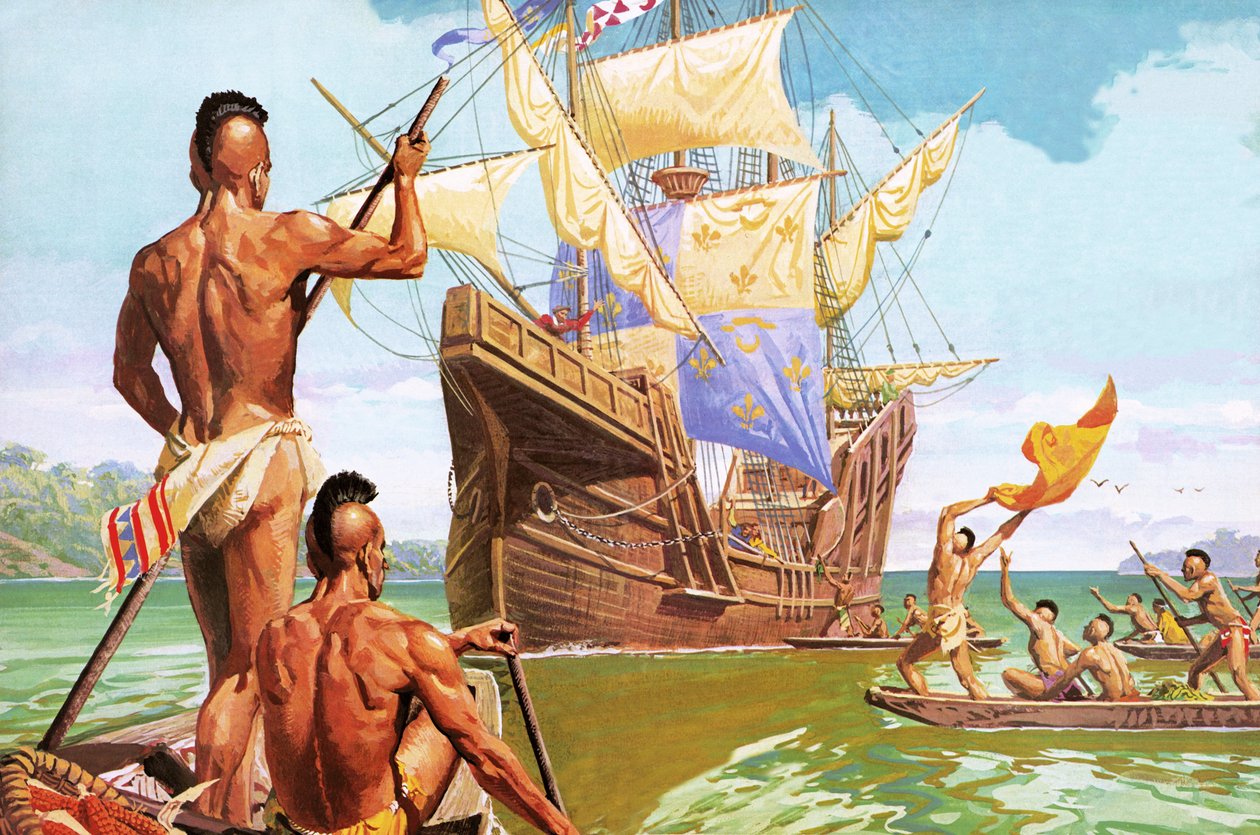 Giovanni da Verrazzano, the First European to See New York Harbour by Severino Baraldi