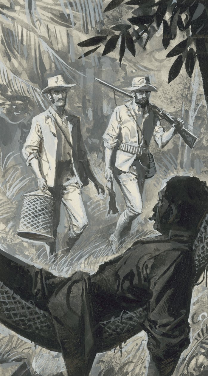 Henry Walter Bates and Alfred Russel Wallace by Severino Baraldi