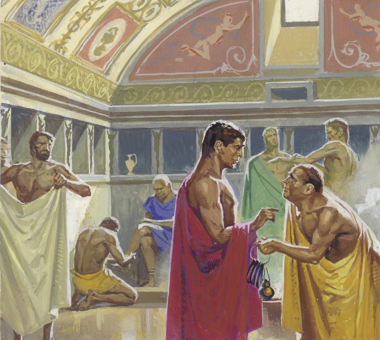 Public Baths in Ancient Rome by Severino Baraldi