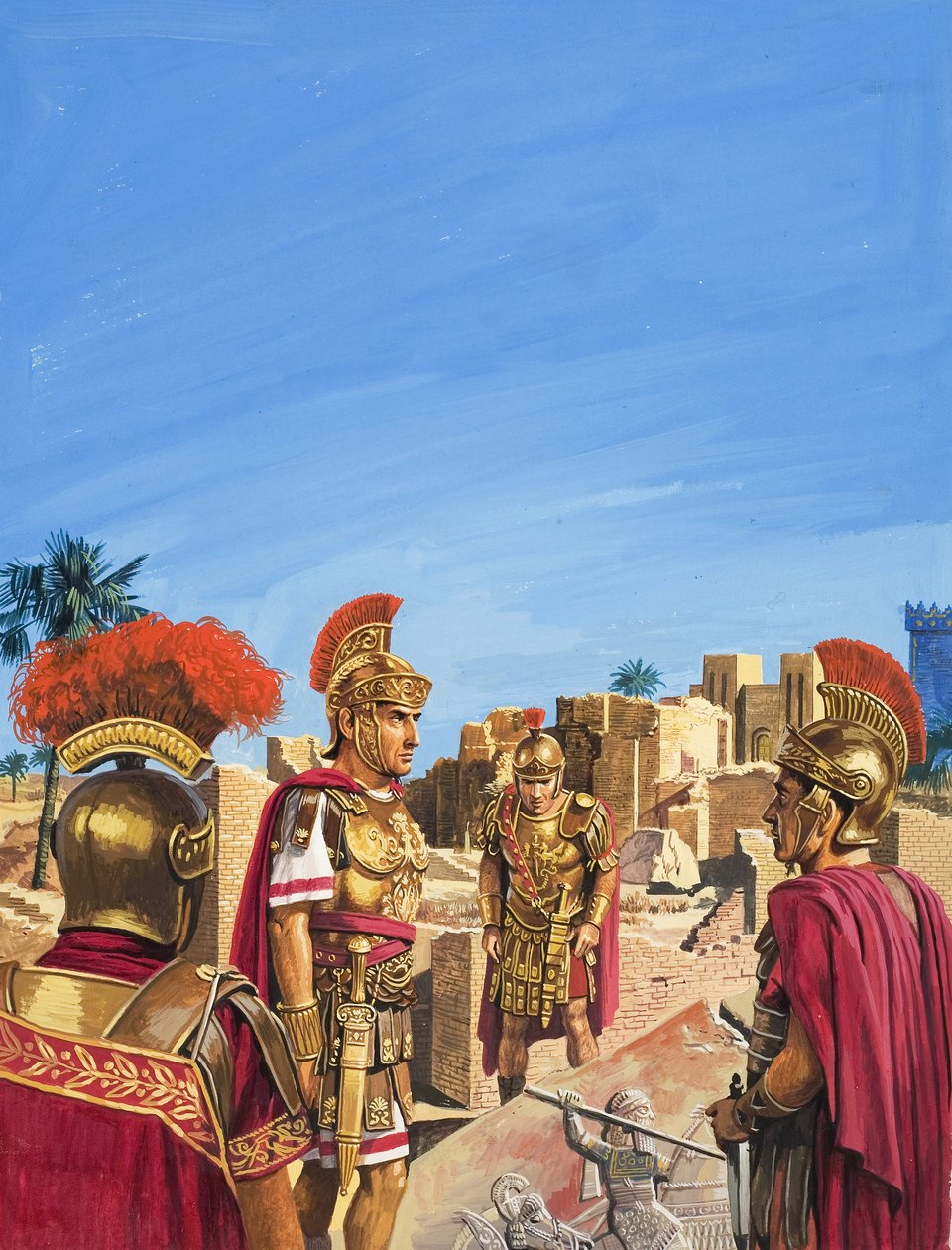 Romans Admiring Remnants of the Golden Age of Babylon by Severino Baraldi