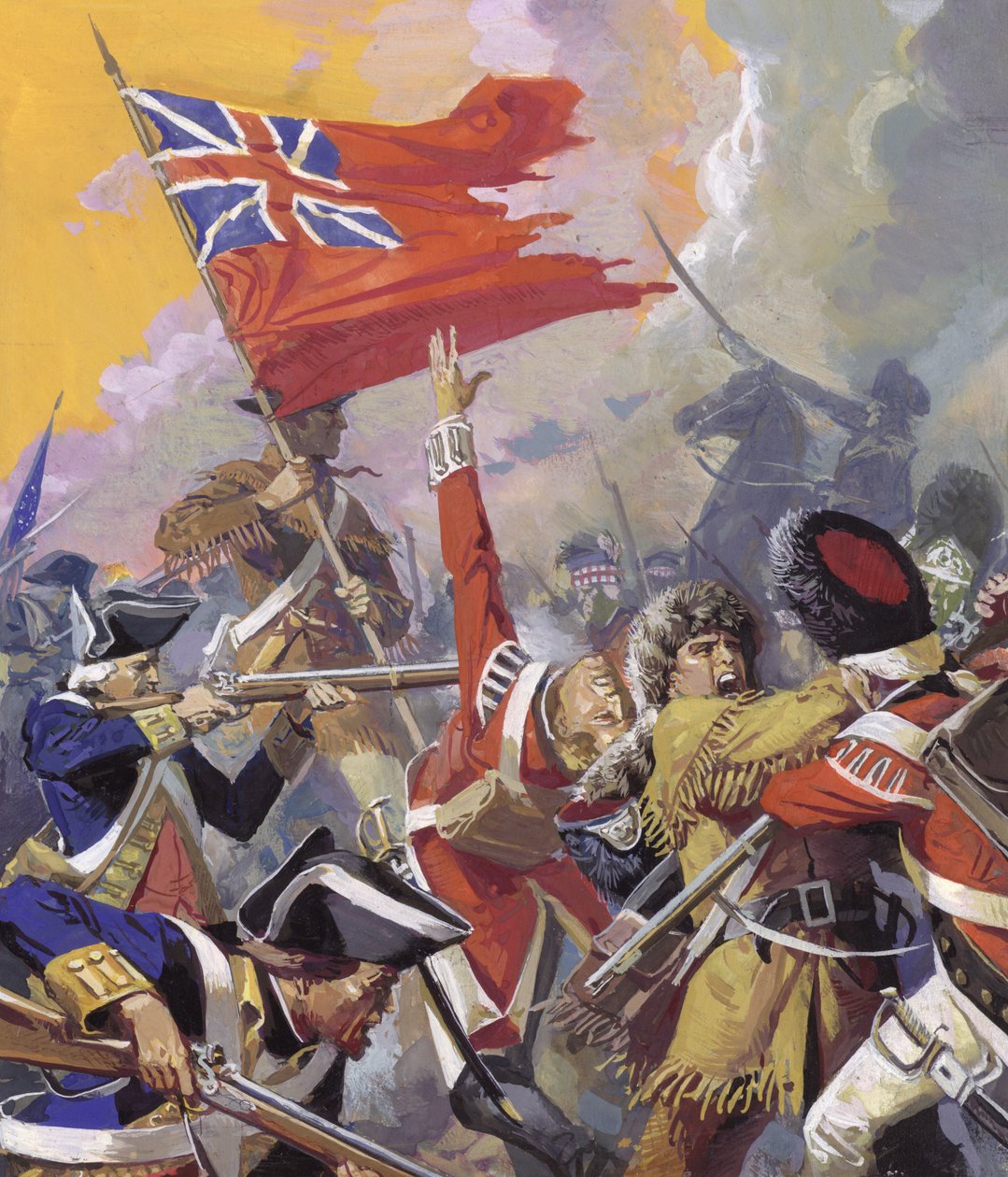 The Battle of Saratoga by Severino Baraldi