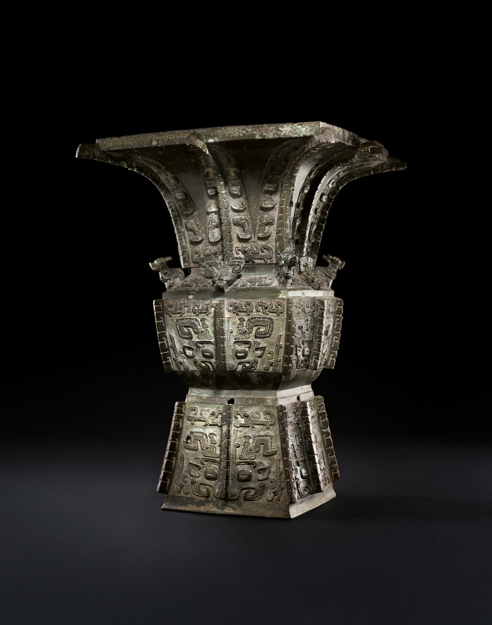 Ritual Wine Vessel, Fangzun by Shang Dynasty Chinese School