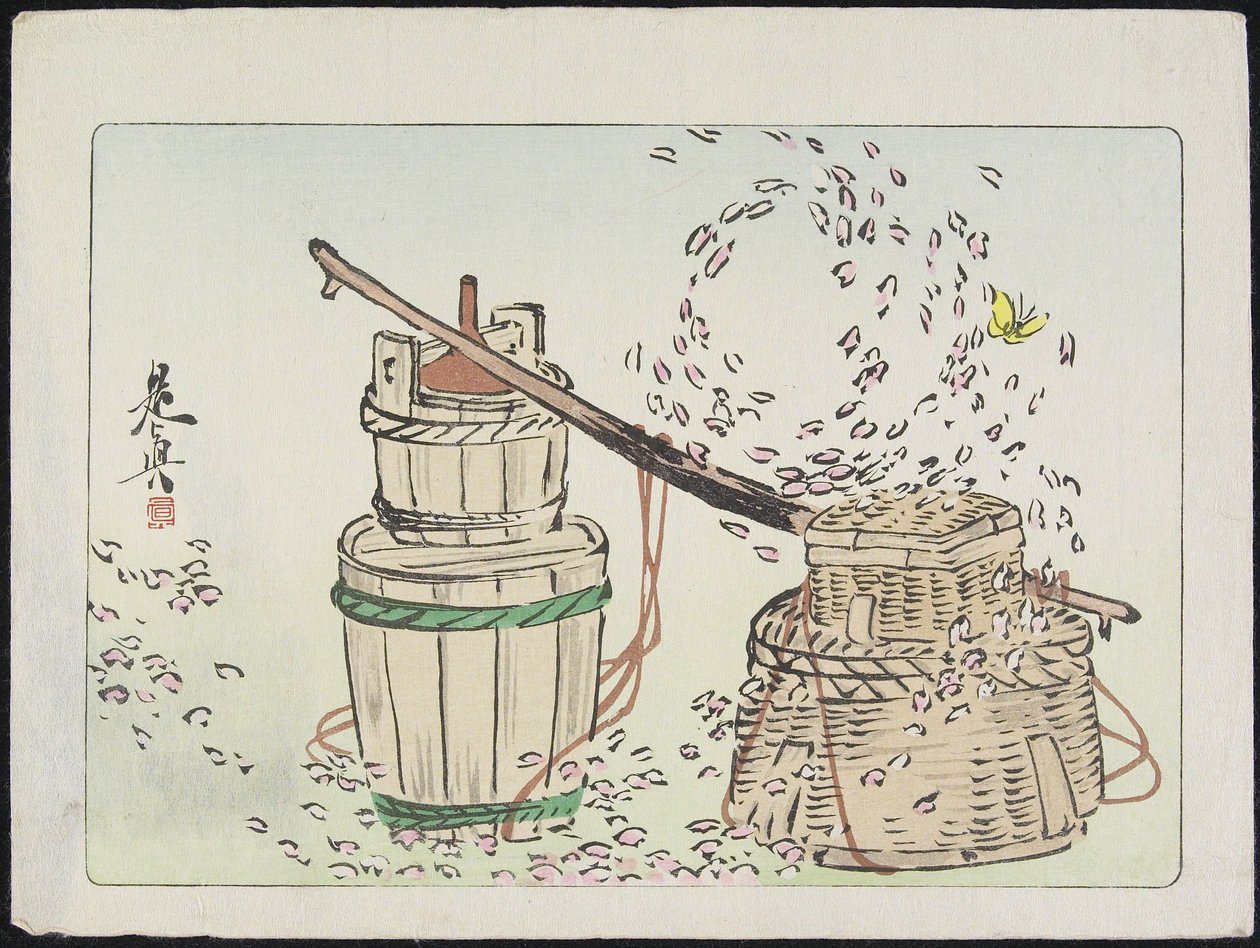 Petals Caught in a Twister by Shibata Zeshin