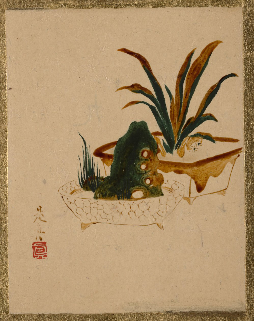 Flowers in Jardinieres by Shibata Zeshin