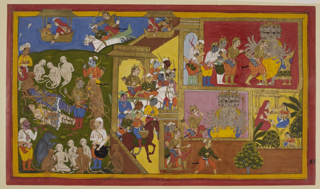 Indrajit Injures Rama and Lakshmana; Monkeys Despair but Vibhishana Consoles Them by S?hibdin S?hibdin