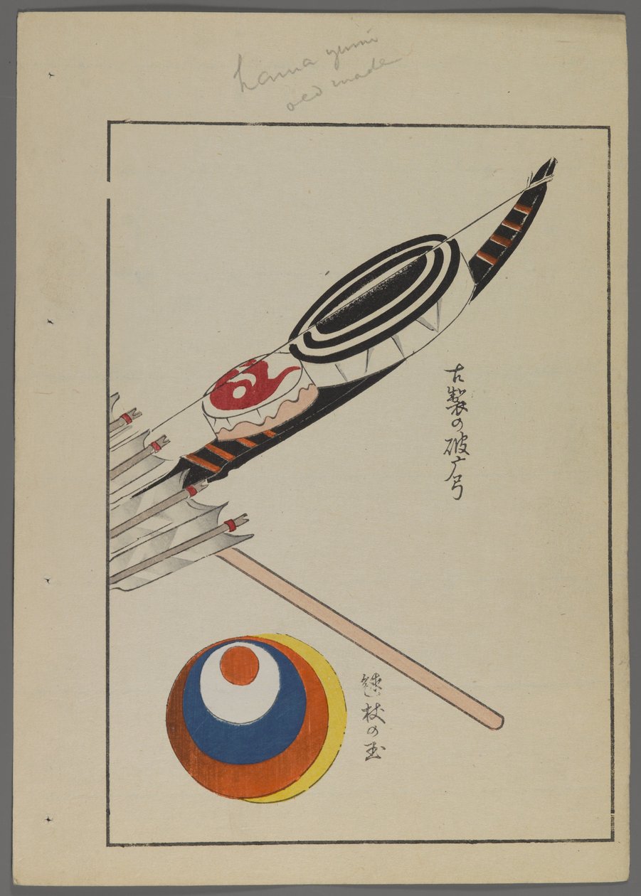 Japanese toys, from Unai no tomo (A Child
