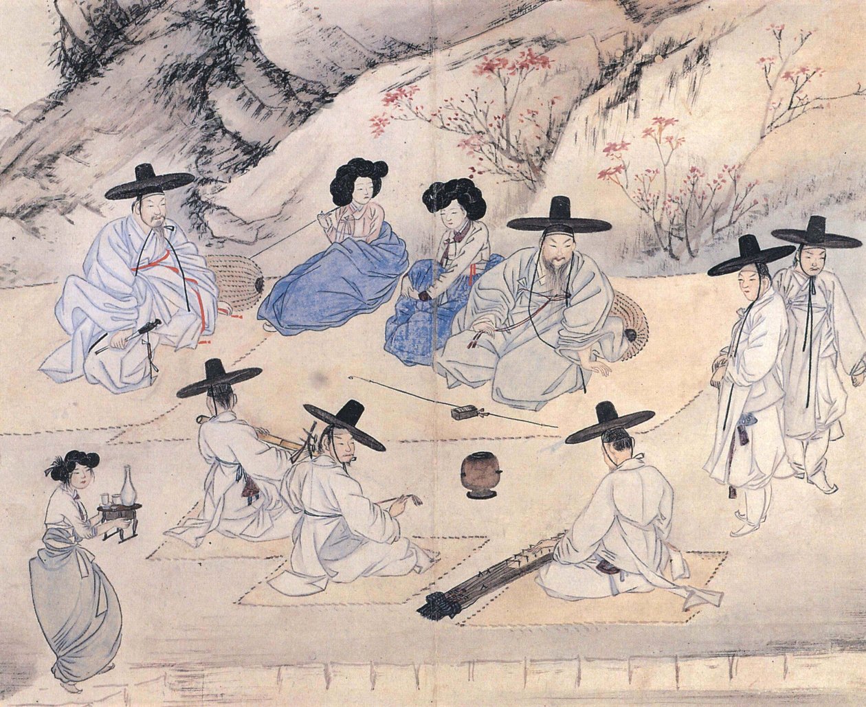 An Amusing Day in a Spring Field by Shin Yun bok