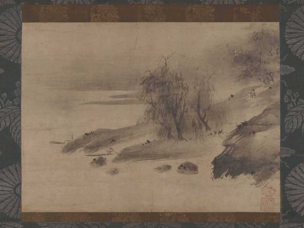 Ink Landscape, 15th-early 16th century by Shinso Soami