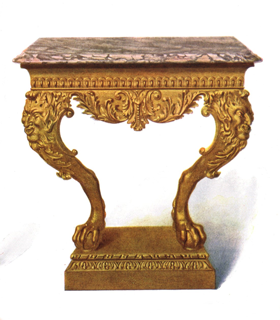 Gilt console-table by Shirley Charles Llewellyn Slocombe
