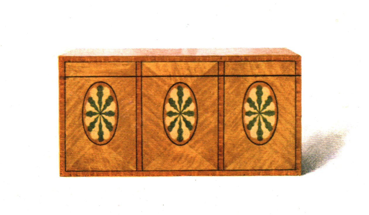 Inlaid Satin-Wood Tea-Caddy, 1908 by Shirley Charles Llewellyn Slocombe