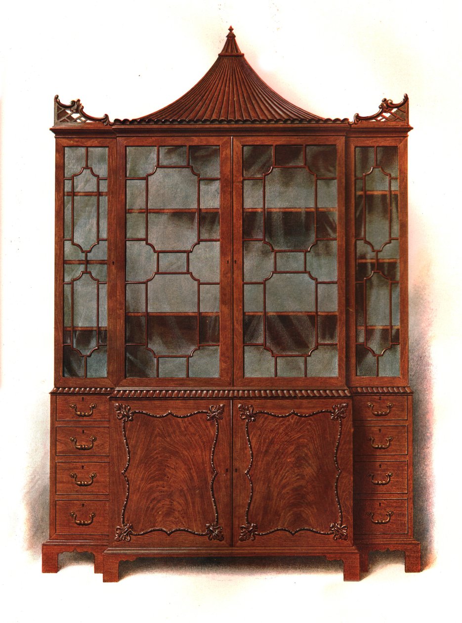 Mahogany China Cabinet by Shirley Charles Llewellyn Slocombe
