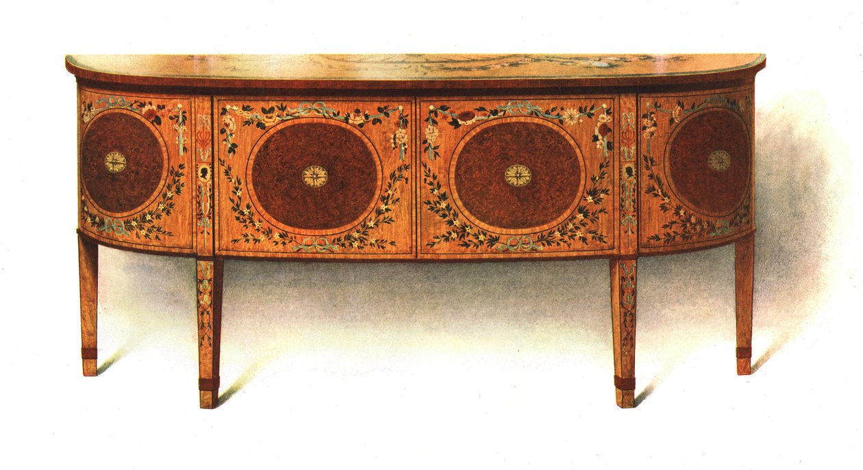 Painted Sideboard-commode by Shirley Charles Llewellyn Slocombe