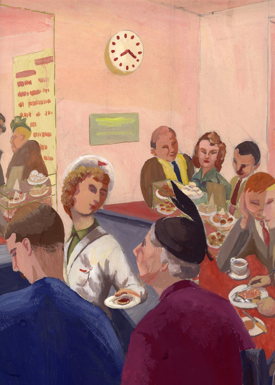 Cafe Interior, London by Shirley Markham