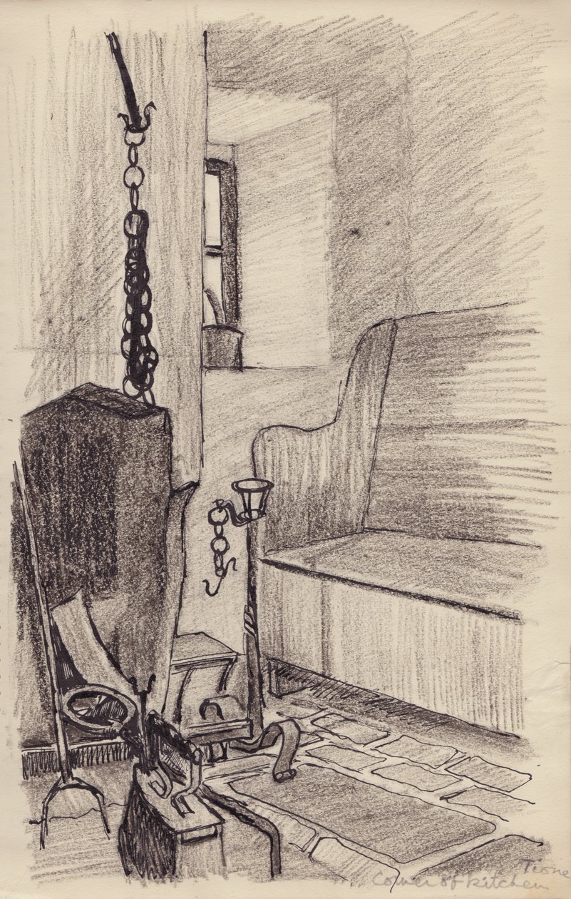 Corner of Kitchen, Tione, c1950 by Shirley Markham
