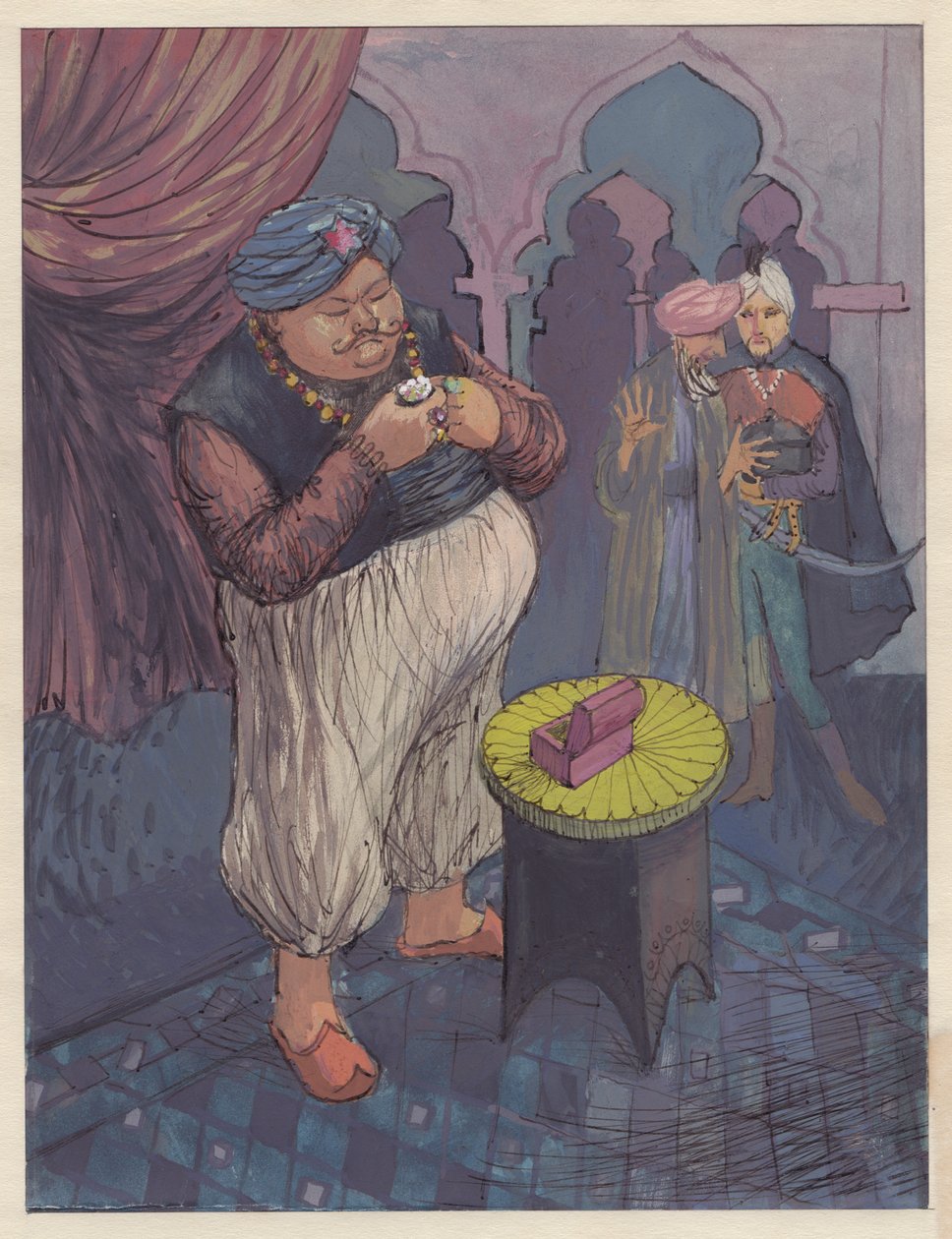 Illustration for a fairy story, 1953 by Shirley Markham