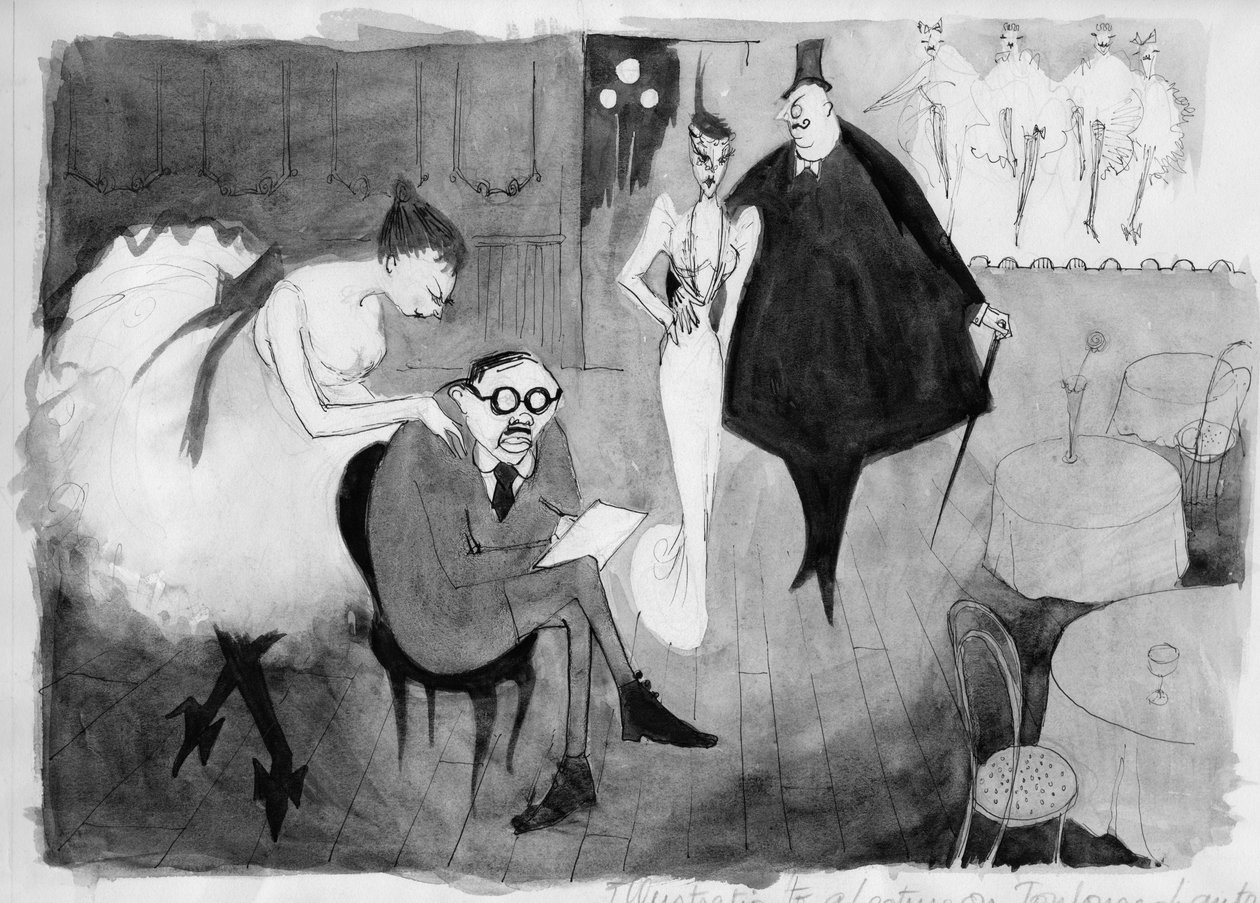 Illustration to a Lecture on Toulouse-Lautrec by Shirley Markham