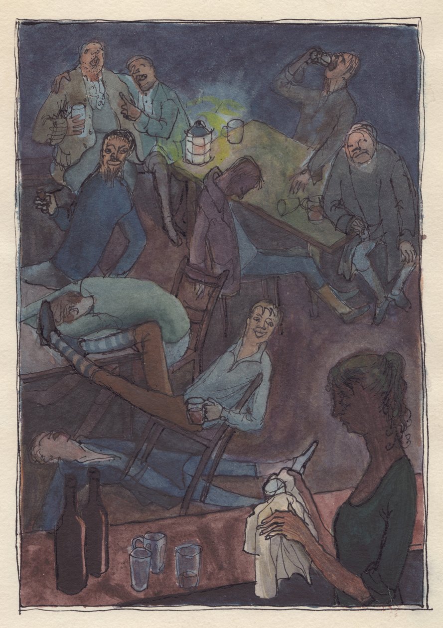 Inside Jamaica Inn, 1952 by Shirley Markham