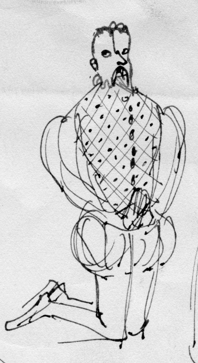 Man in Period Costume, c. 1950 by Shirley Markham