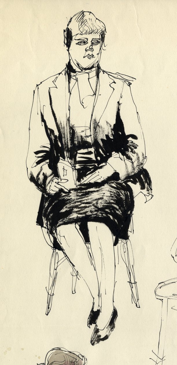 Seated woman by Shirley Markham
