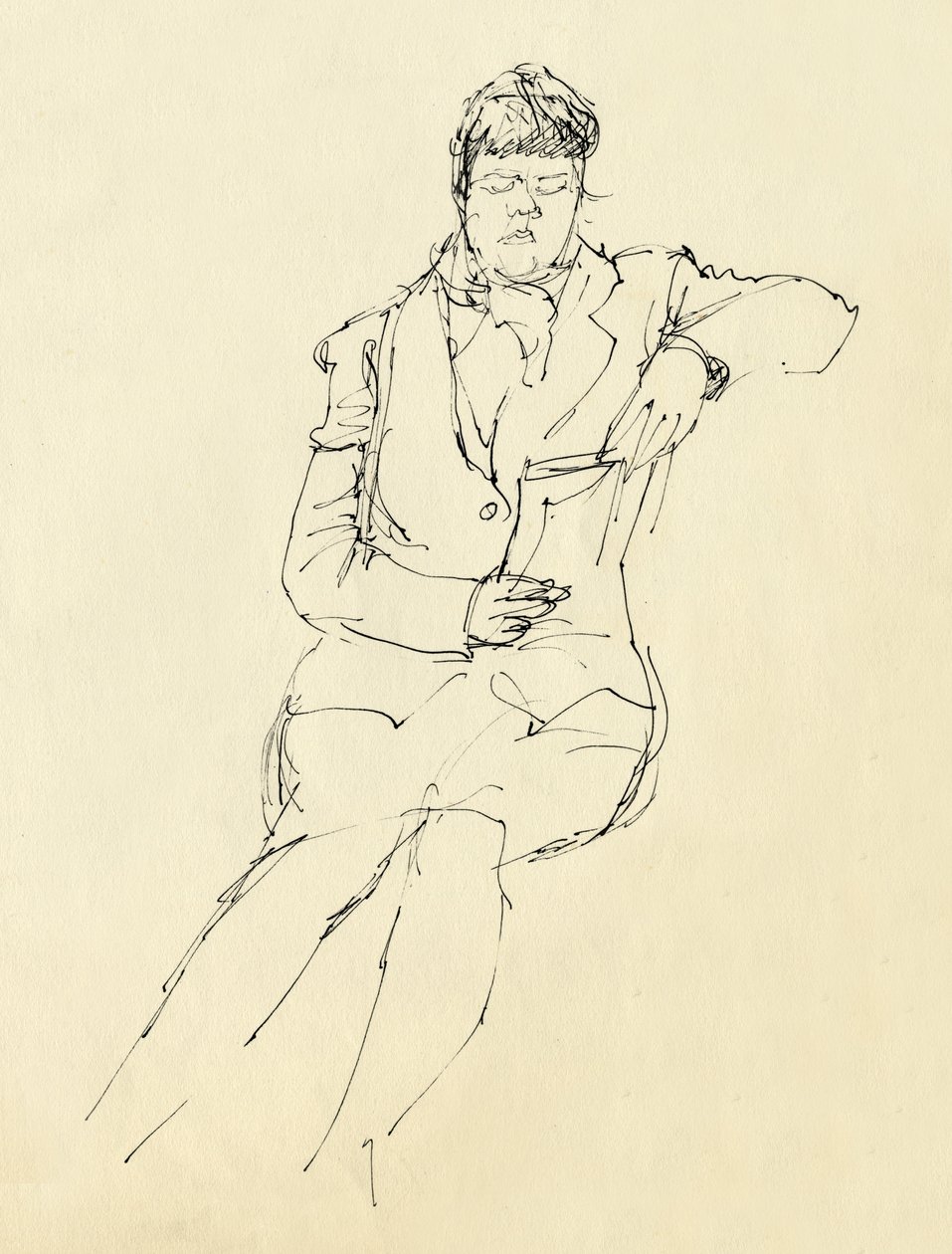 Seated Woman Reading by Shirley Markham